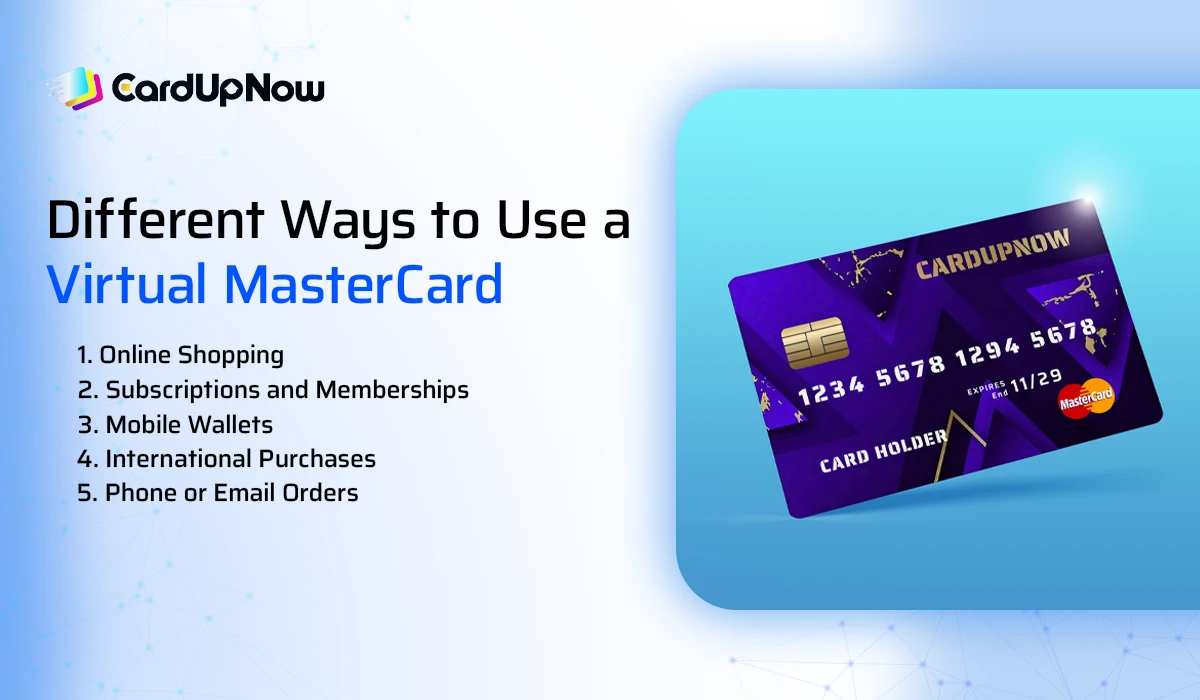Different Ways to Use a Virtual MasterCard
