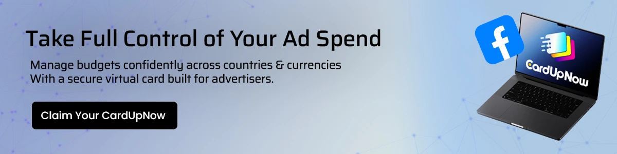 Virtual Card For Facebook Ads Cta