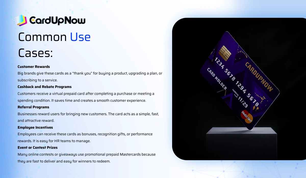 What Is A Virtual Promotional Prepaid Mastercard? 2 Common Use Cases Of Virtual Promotional Prepaid Mastercard