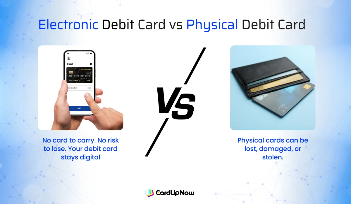 What Is An Electronic Debit Card? - Know In Real 2 Electronic Debit Card Vs Physical Debit Card