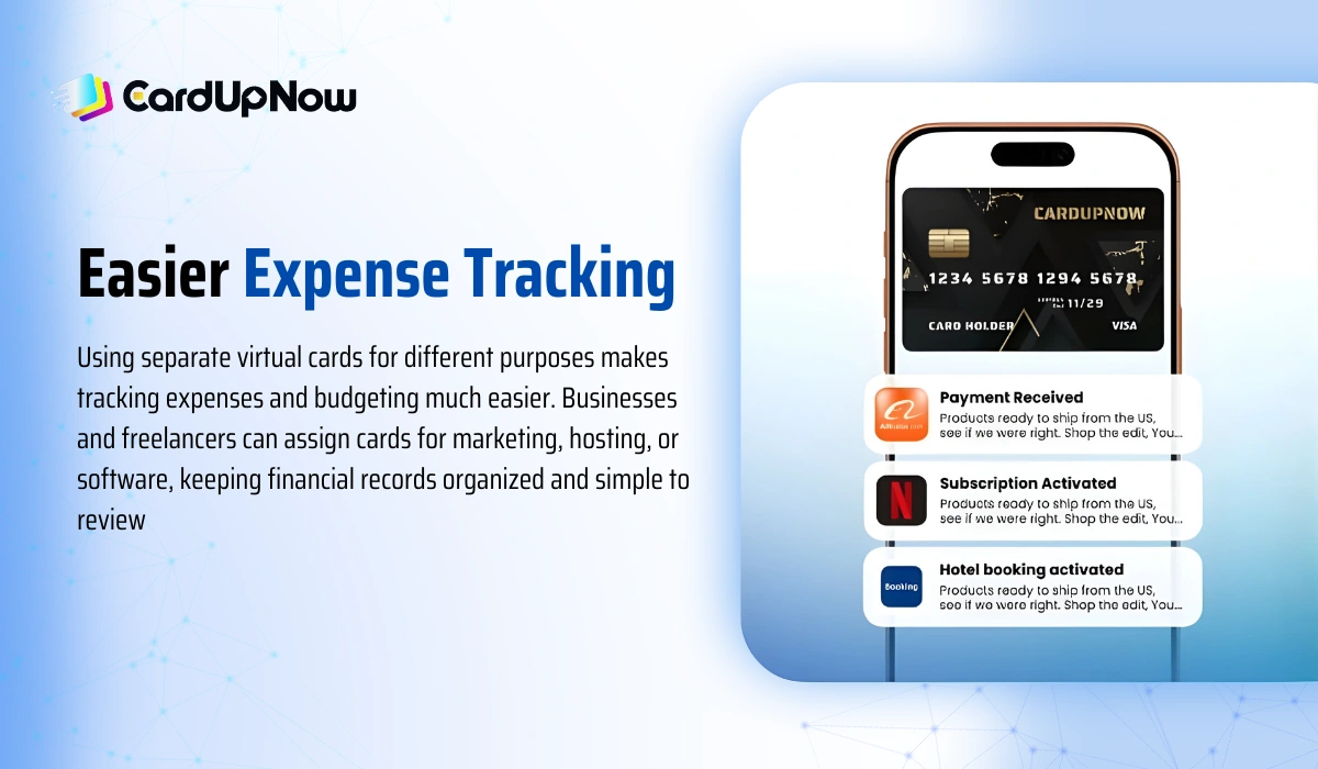 Virtual Credit Card Benefits: Why More People Use Digital Cards For Online Payments 2 Easier Expense Tracking
