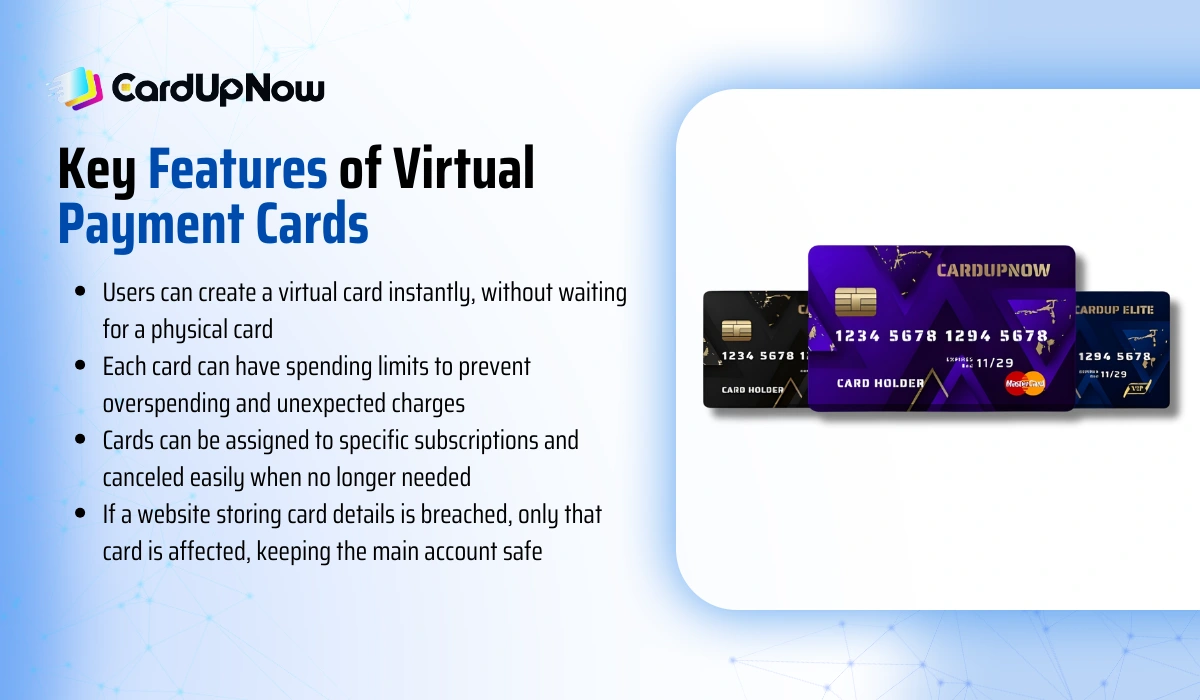 Virtual Payment Cards: Your Simple To Safer Online Payments 2 Key Features Of Virtual Payment Cards